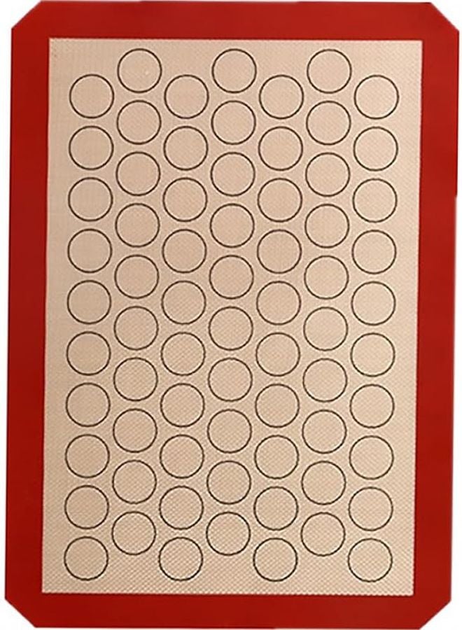 Coffee Color Nonstick Silicone Baking Mat Reusable Pastry Sheet For Oven Cookies Bread - Image 1